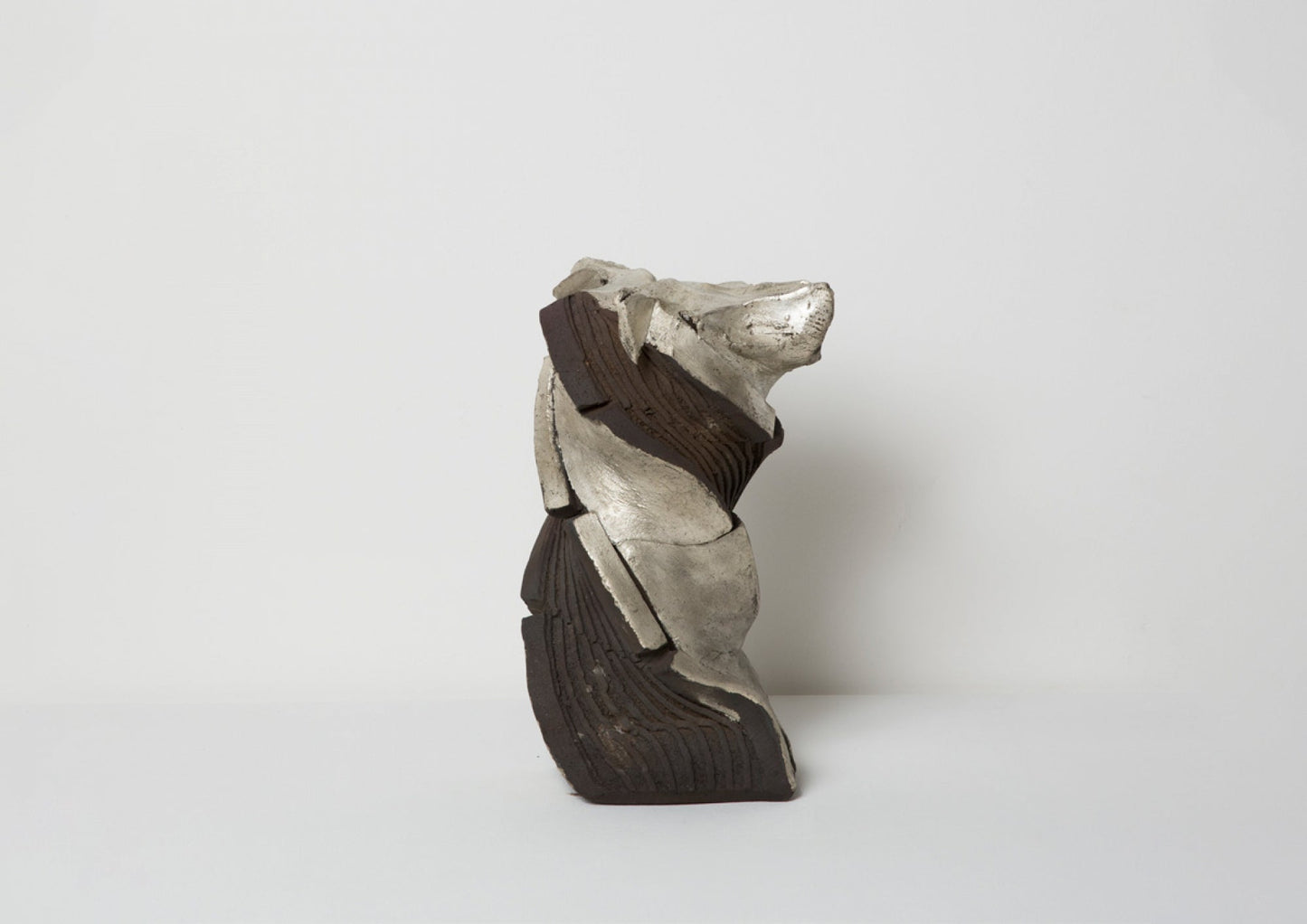 TANKA WITH SILVER SCULPTURAL FORM BY SHOZO MICHIKAWA