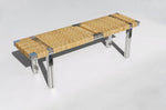 Anodised Wicker Bench