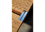 Anodised Wicker Bench