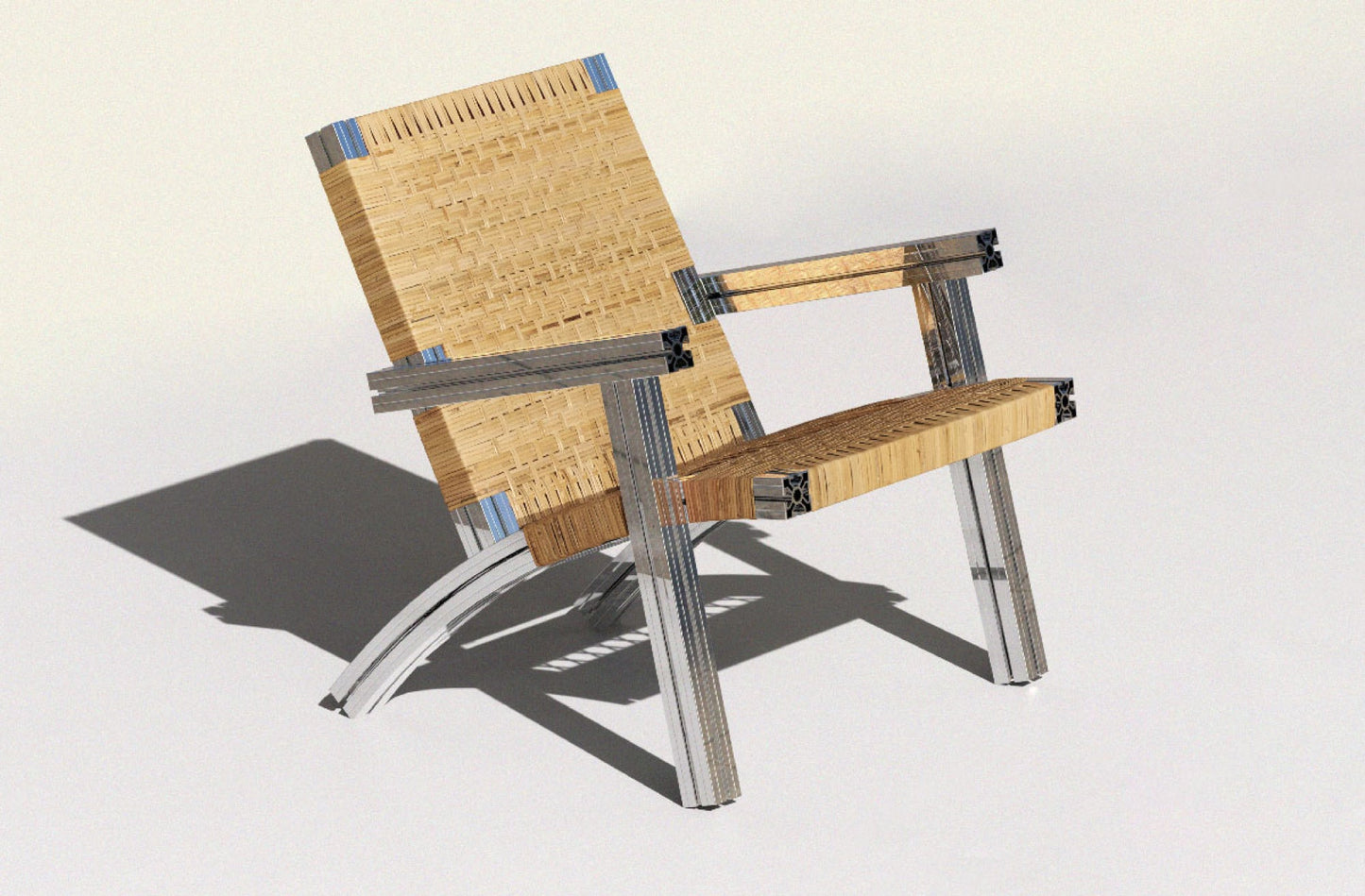 Anodised Wicker Armchair