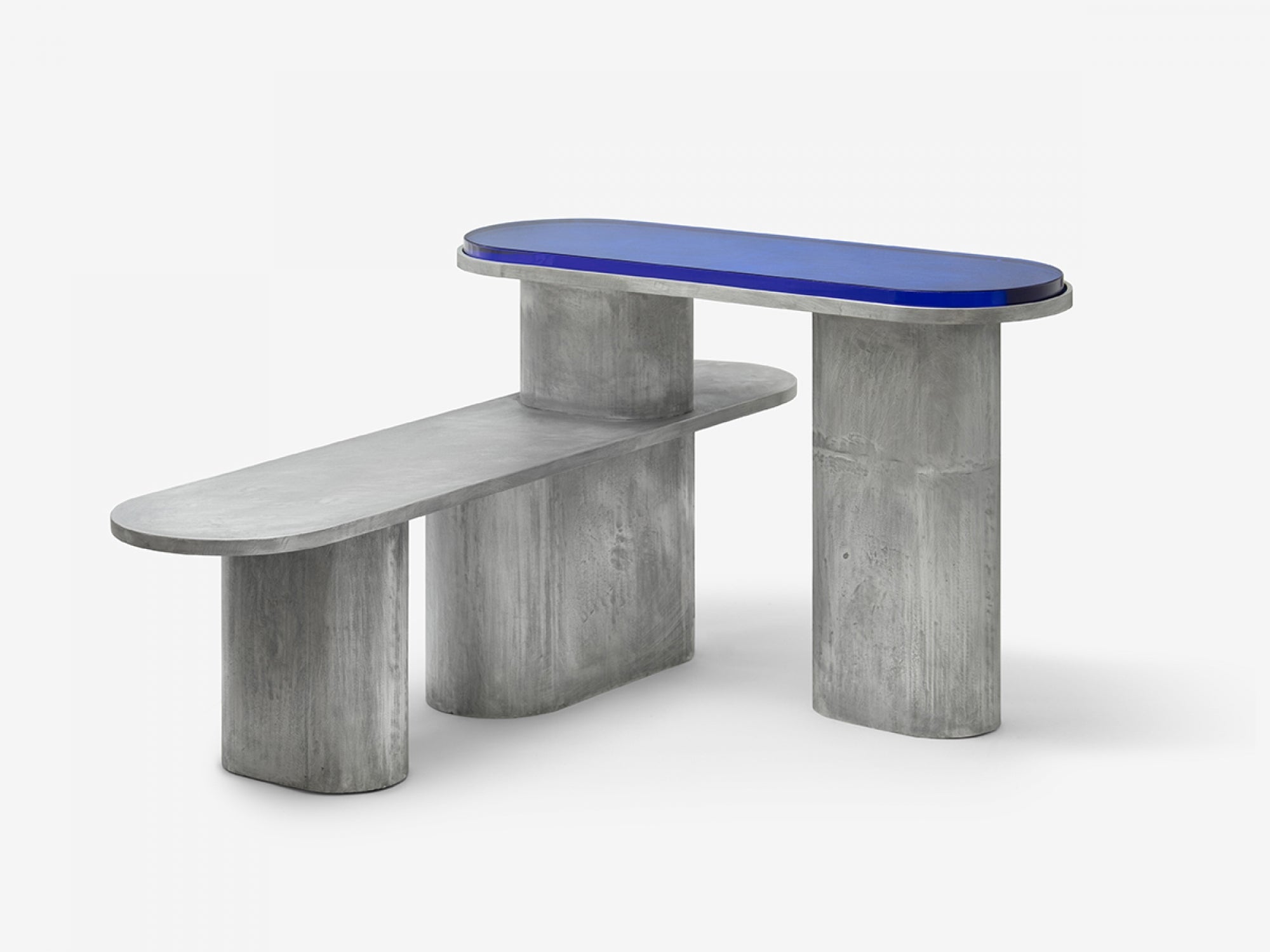 Unsighted Table Blue