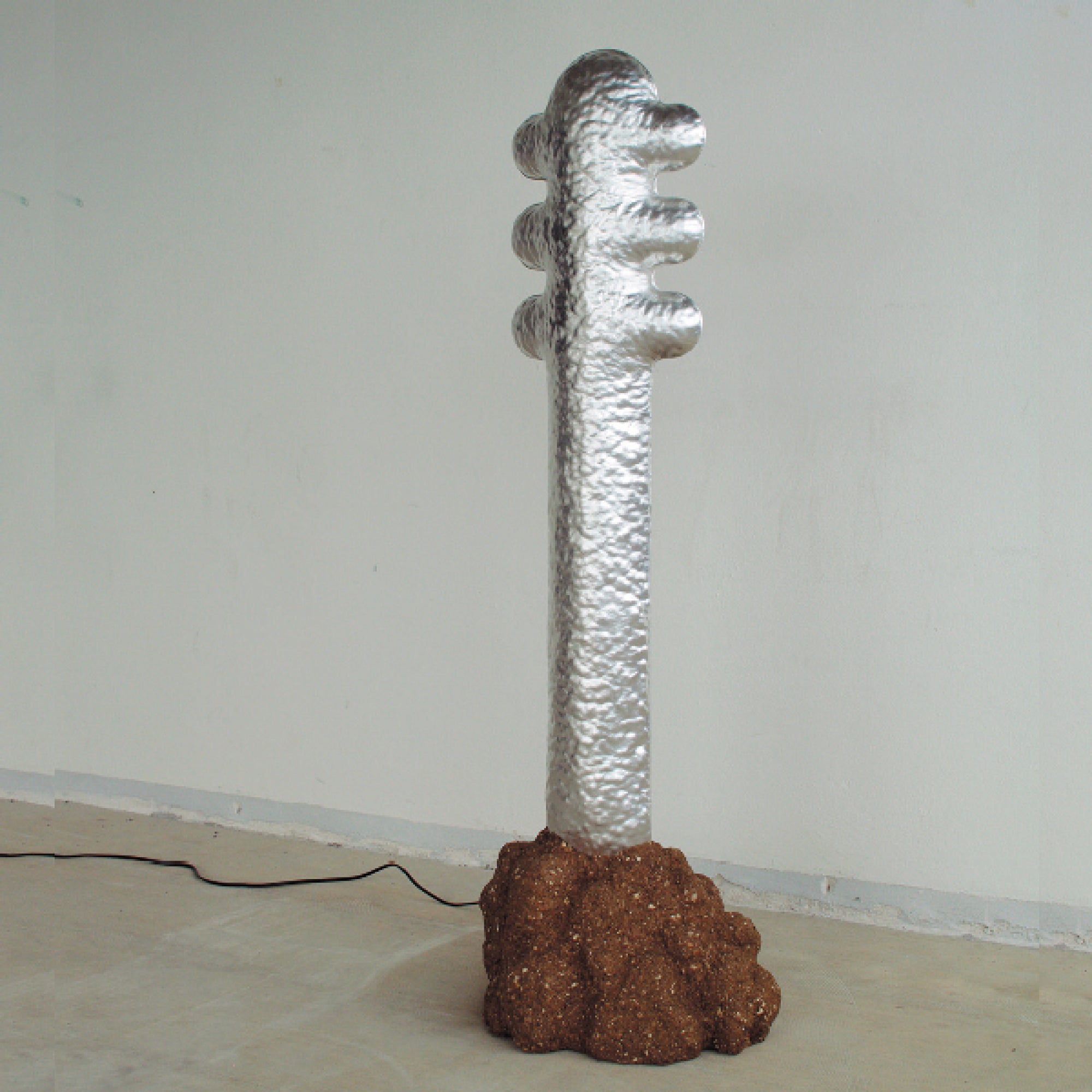 Hammered Aluminum Lamp