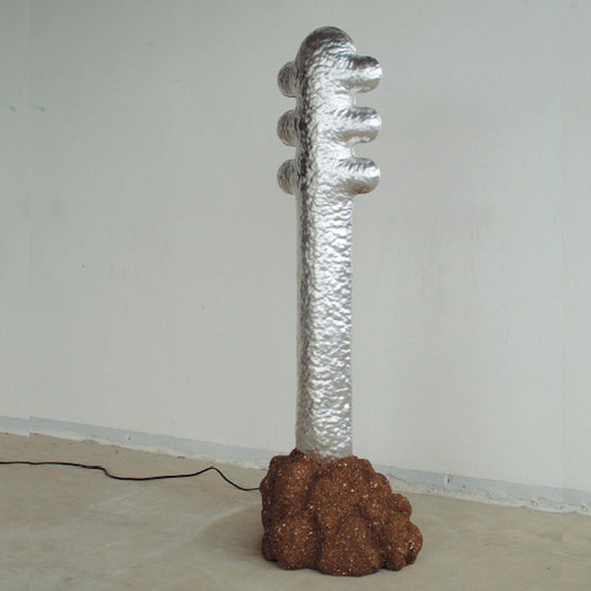 Hammered Aluminum Lamp