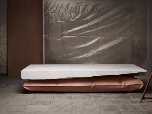 In Hale - Coffee Table in White Carrara - BEN STORMS