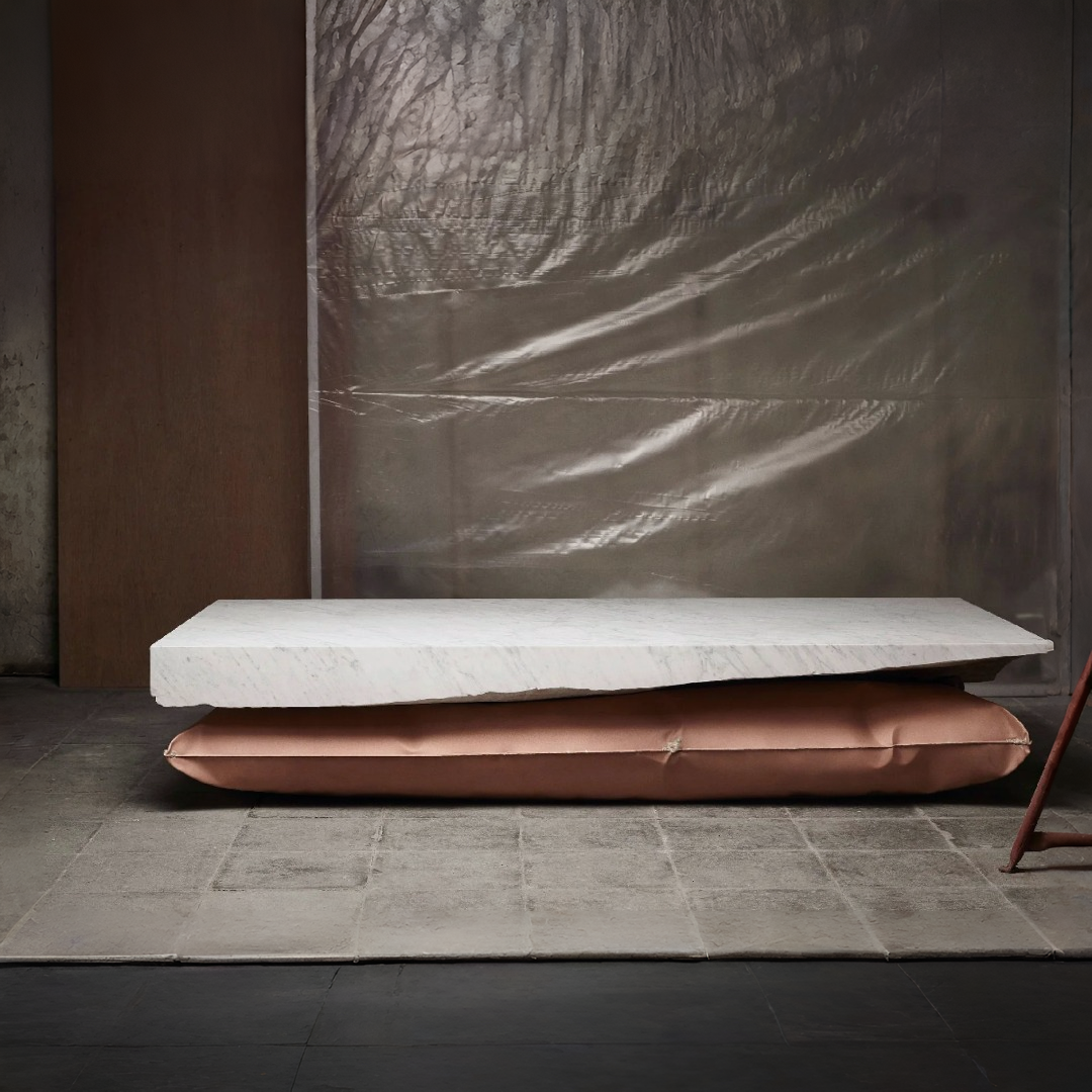 In Hale - Coffee Table in White Carrara - BEN STORMS