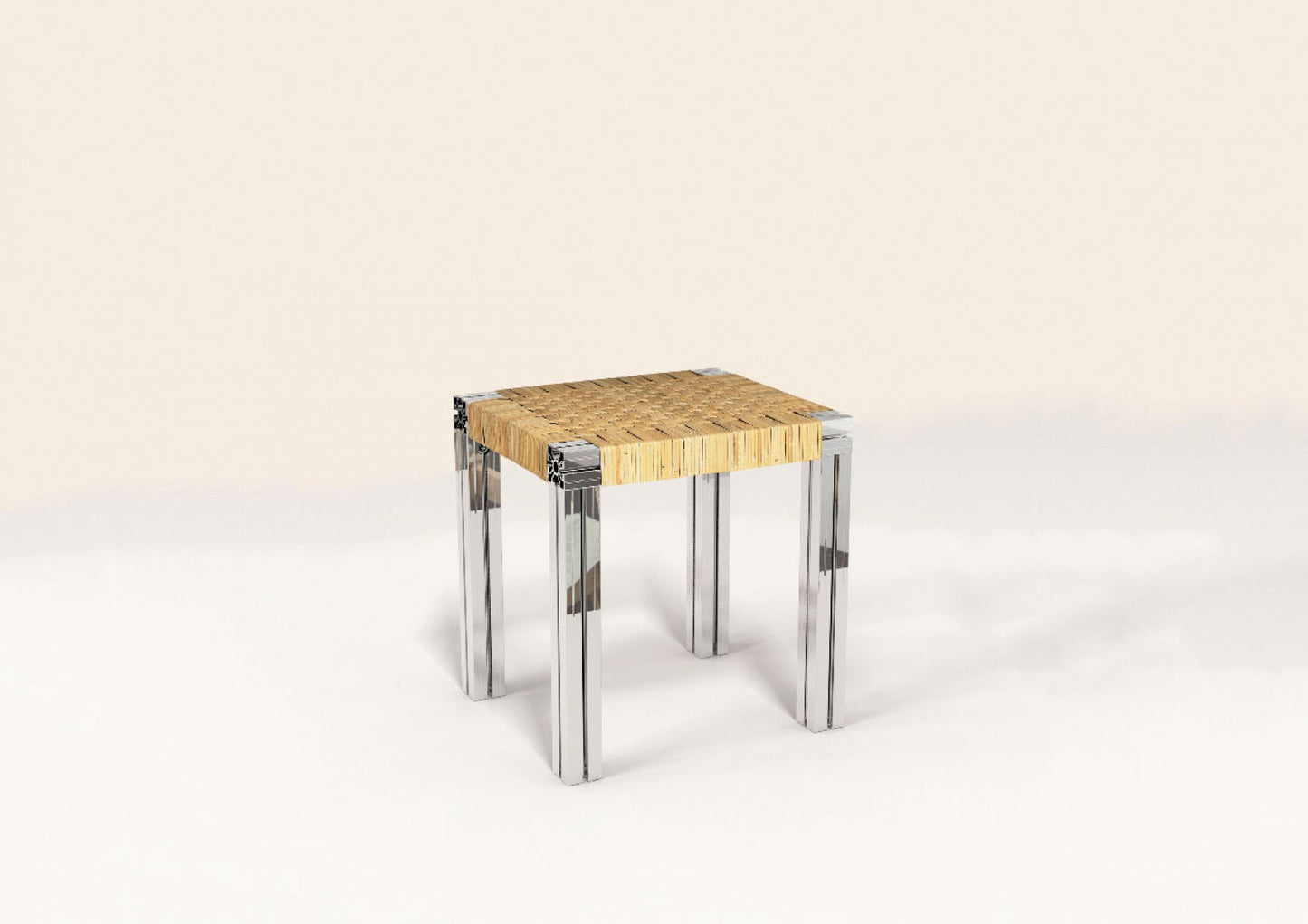 Anodised Wicker Stool