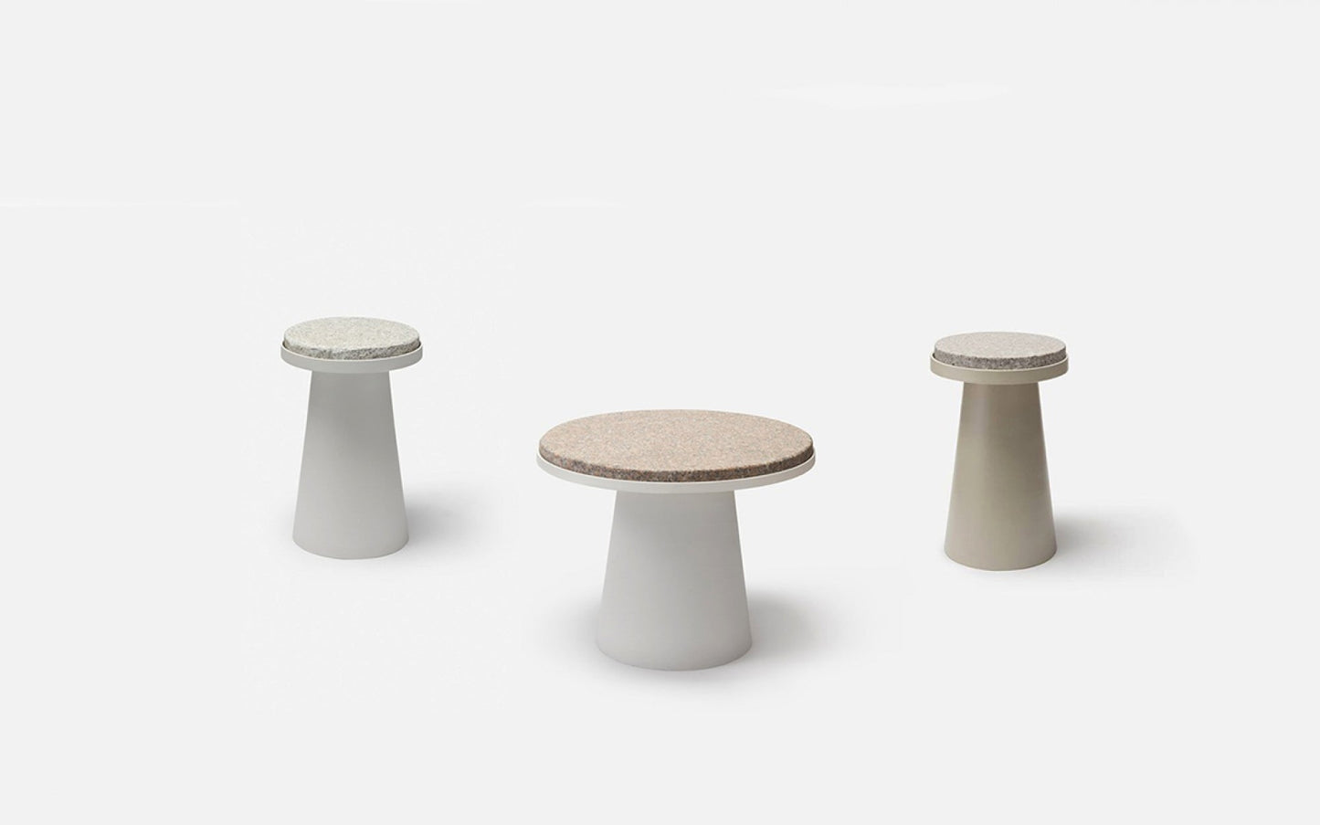 Material Container stool and low table